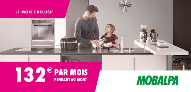 Votre cuisine en 60 mois sans frais – Mois exclusif Mobalpa