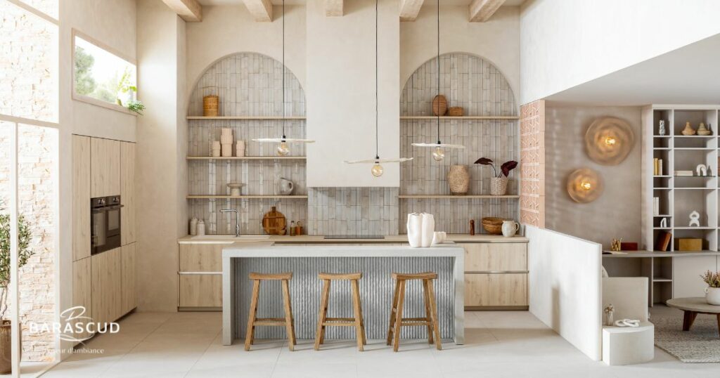 Barascud - Cuisine sur mesure : quand la cuisine ouverte se fond dans le salon